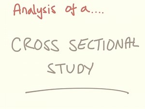 Cross sectional study - calculating measure of association
