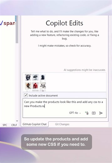 Copilot Vision now lets @Visual Studio IDE and @Visual Studio Code understand notes, screenshots and even scribbles into real code, docs, and solutions. #devtok #developersoftiktok #VSCode #codingtips #Copilot #GitHub #programmerlife #VisualStudio #webdevelopers