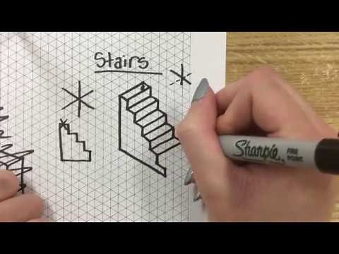 Isometric Drawing Tutorial: Stairs