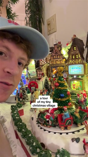 a tour of my tiny christmas village | christmas village