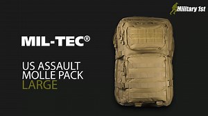 Introducing the Mil-Tec MOLLE US Assault Pack Large, a backpack designed for demanding missions. Constructed with durable PVC-coated polyester, this backpack is built to withstand tough conditions and ensure the safety of your gear. Get yours at Military 1st  https://mil1.st/14002205UK | Military 1st | Facebook