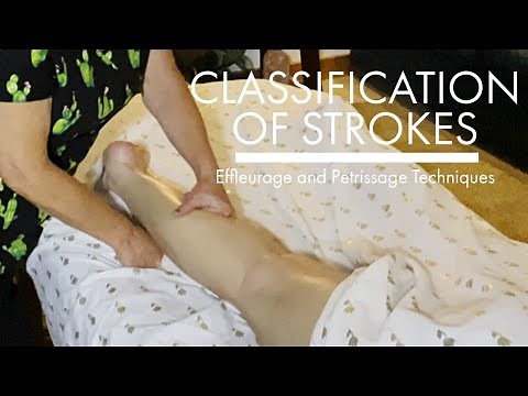 How to apply Effleurage and Petrissage massage techniques
