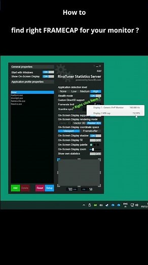 Find right FRAMECAP in seconds ⏱️🥷 #gaming #fps #nvidia #geforce #rtx #gamingmonitor #refreshrate