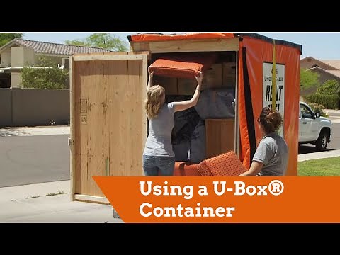 Using a U-Box® Portable Storage Container for Moving or Storage