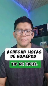 1.8M views · 10K reactions | agregar listas de números en excel #tips #pc #tutorial #windows #exceltips #excel | raymon_acuna | Facebook