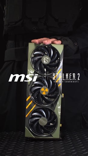Get exclusion zone ready with the Limited Edition MSI GeForce RTX 4070 Ti SUPER STALKER 2 graphics card. ☢️ Available now: https://msi.gm/GetSTALKER2 | MSI Gaming | Facebook