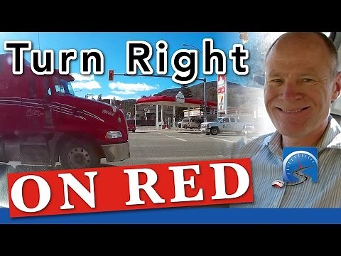 How to Turn Right At An Intersection On A Red Light