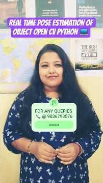 Real Time Pose Estimation of Objects Using OpenCV Python | #OpenCV #Python #AI #MachineLearning