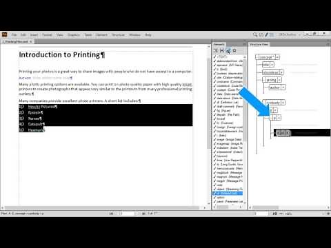 Structured Basics of Using Adobe FrameMaker 2017 and DITA
