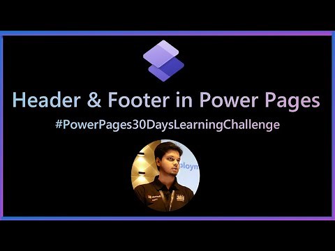 Customize Header & Footer in Power Pages Site