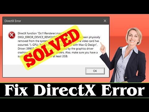 [SOLVED] How to Fix DirectX Error Problem (100% Working)