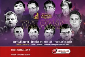 Champions Chess Tour, Round 9 - Results and standings