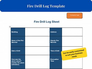 Professional Fire Drill Log Template - Streamlined Word Document, Essential for Safety Compliance, Instant Download - Etsy UK