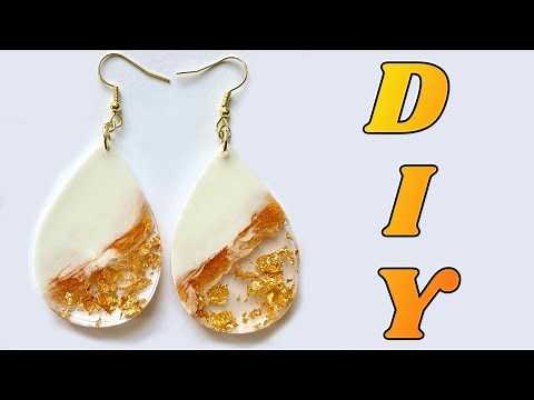 How to Make These Resin Earrings - DIY Resin Jewelry Tutorial for Beginners