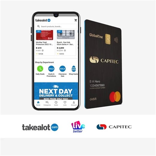 83 reactions · 31 comments | Live Better with Capitec Bank.  Stand a chance to win 1 of 9 Takealot vouchers weekly! Simply #shopanythingyoucanimagine and pay using your Capitec card or scan to pay using the Capitec app to enter! T&Cs apply. | Takealot | Facebook