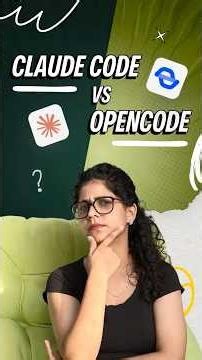 Claude Code vs OpenCode : The Difference EXPALINED!