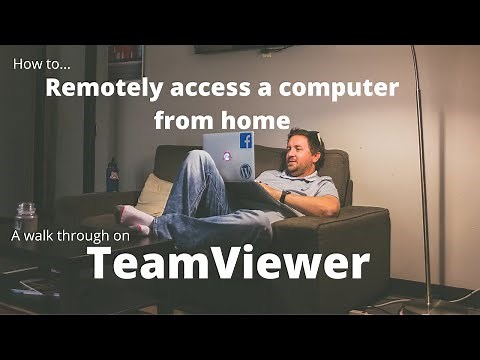 How to use TeamViewer | How to work from home remotely
