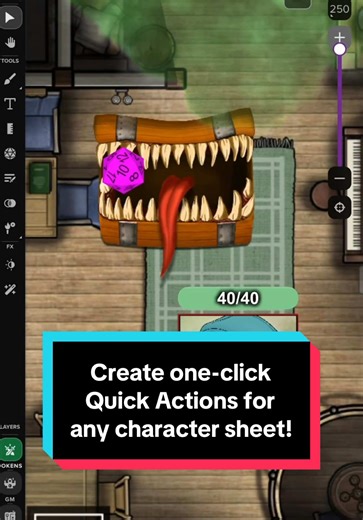 Create Quick Actions in Roll20 for Faster Combat