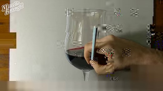 46K views · 889 reactions | Hyperrealistic drawing of a glass of wine Get my exclusive drawing tutorials on: https://www.patreon.com/marcellobarenghi | Marcello Barenghi - Illustrator | Facebook