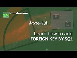 Add Foreign Key by SQL in Access