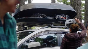 13K views · 16 reactions | The next generation of roof top cargo boxes. A stylish, spacious, and aerodynamic cargo-hauling solution that can carry-it-all so you’ll be ready for whatever is next. | Yakima Racks | Facebook