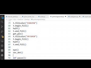 How to design Python logo using Python Programming