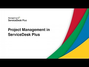 Introduction to Project Management in ServiceDesk Plus