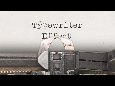 Typewriter Effect - Custom Animation for After Effects