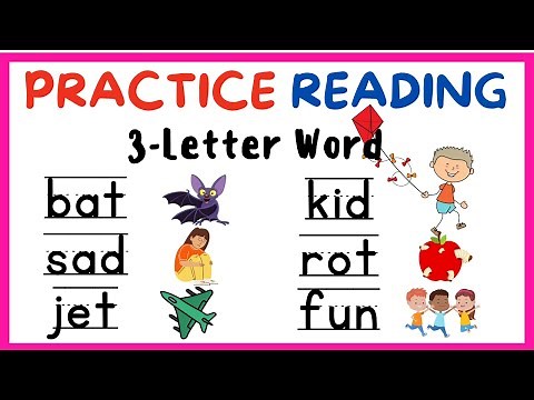 PRACTICE READING 3-LETTER WORD / COLLECTION VOWELS / A E I O U /