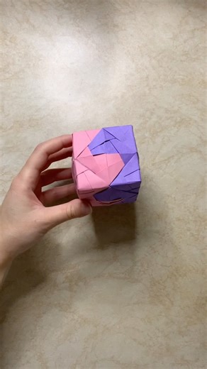 Easy Modular Origami Cube Tutorial | No Glue | Step-by-Step #origami #diy #easyorigami #papercraft
