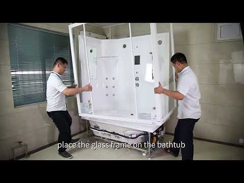 Aquapeutics Aspen Steam Shower whirlpool tub combo installation video