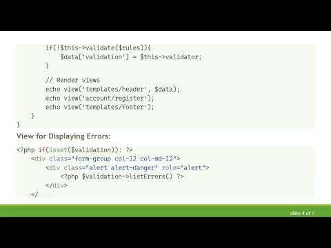 Resolving Codeigniter 4 Validation Errors Not Showing