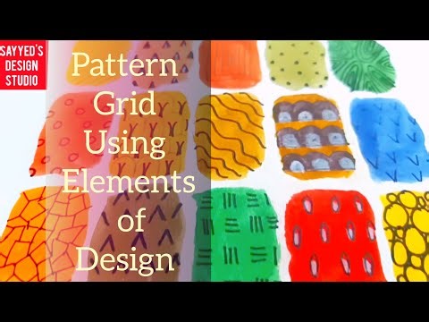 Pattern grid explained| Elements of design in fashion through pattern grid| Easy step by step