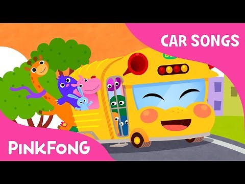Bus Song | The Wheels on the Bus | Car Songs | PINKFONG Songs for Children