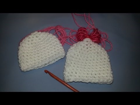 "How to Crochet a Preemie Hat"- 1.5-2lbs