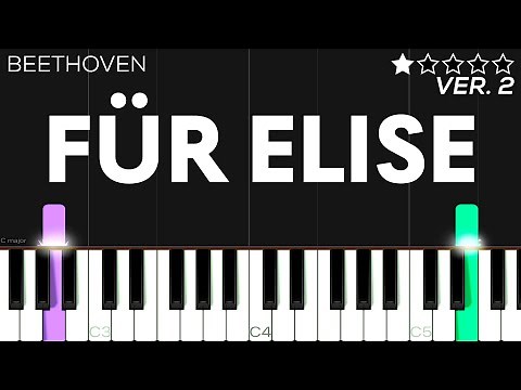 Für Elise - Beethoven | EASY Piano Tutorial
