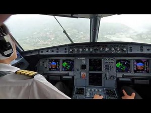 Landing at World's Most Challenging Airport, Paro Bhutan in Rain.
