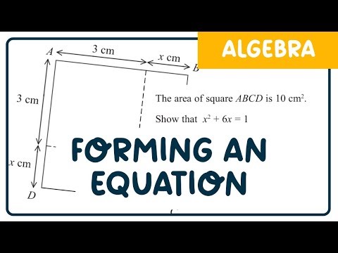 How to FORM AN EQUATION | Edexcel Foundation GCSE Maths | Jun 2017 Paper 1F Q24