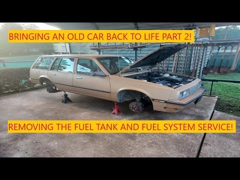 Reviving An Old Car | Fuel Tank Removal And Fuel Pump Replacement!