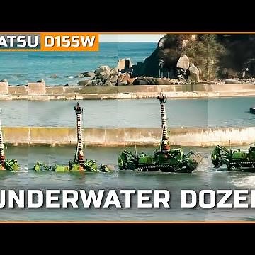 Underwater Bulldozer KOMATSU D155W: The Rare Amphibious Bulldozer You Need to See