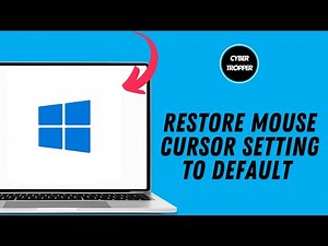 How to Restore Mouse Cursor Setting Back to Default in Windows 11
