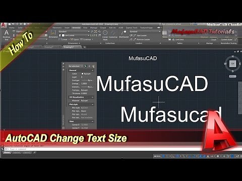 AutoCAD How To Change Text Size