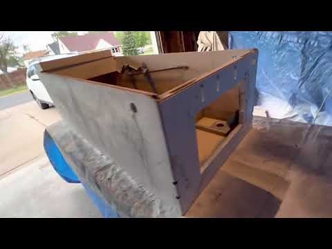 Pinball cabinet painting. Test with Rust-oleum Marble paint