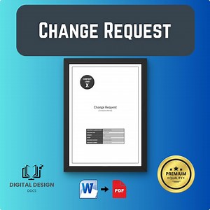 Change Request Form Template | Editable Business Document | Project Change Management | Digital Download | A4 & Letter - Etsy UK