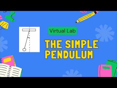 The simple pendulum | Virtual lab