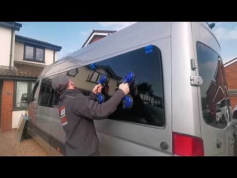 Installing windows from VANPIMPS.CO.UK (how to fit on sprinter / crafter) *dummy windows