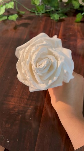 7.7K views · 89 reactions | How to make tissue paper rose flowers for decoration  step by step |Diy paper craft tutorial |diy papercraft ideas|easy crafts |peony flower|paper flowers|room decoration ideas | Krushna’s art and craft | Facebook