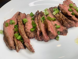 Marinated Pan-Seared Flank Steak