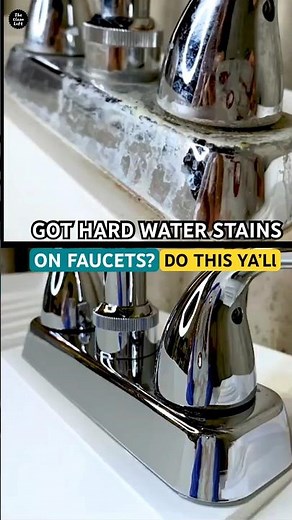 Mind Blowing Way To Remove Hard Water Calcium From Faucets #cleaning #viral