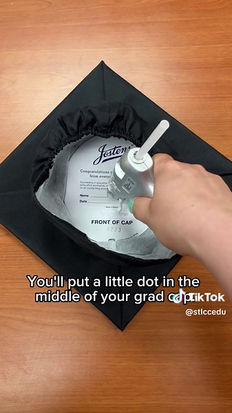 Want to make sure your grad cap stays in place this Sunday? 🎓 Secure it by gluing a headband inside! Check out our DIY tutorial. #STLCC #STLCCGrad #Classof2024